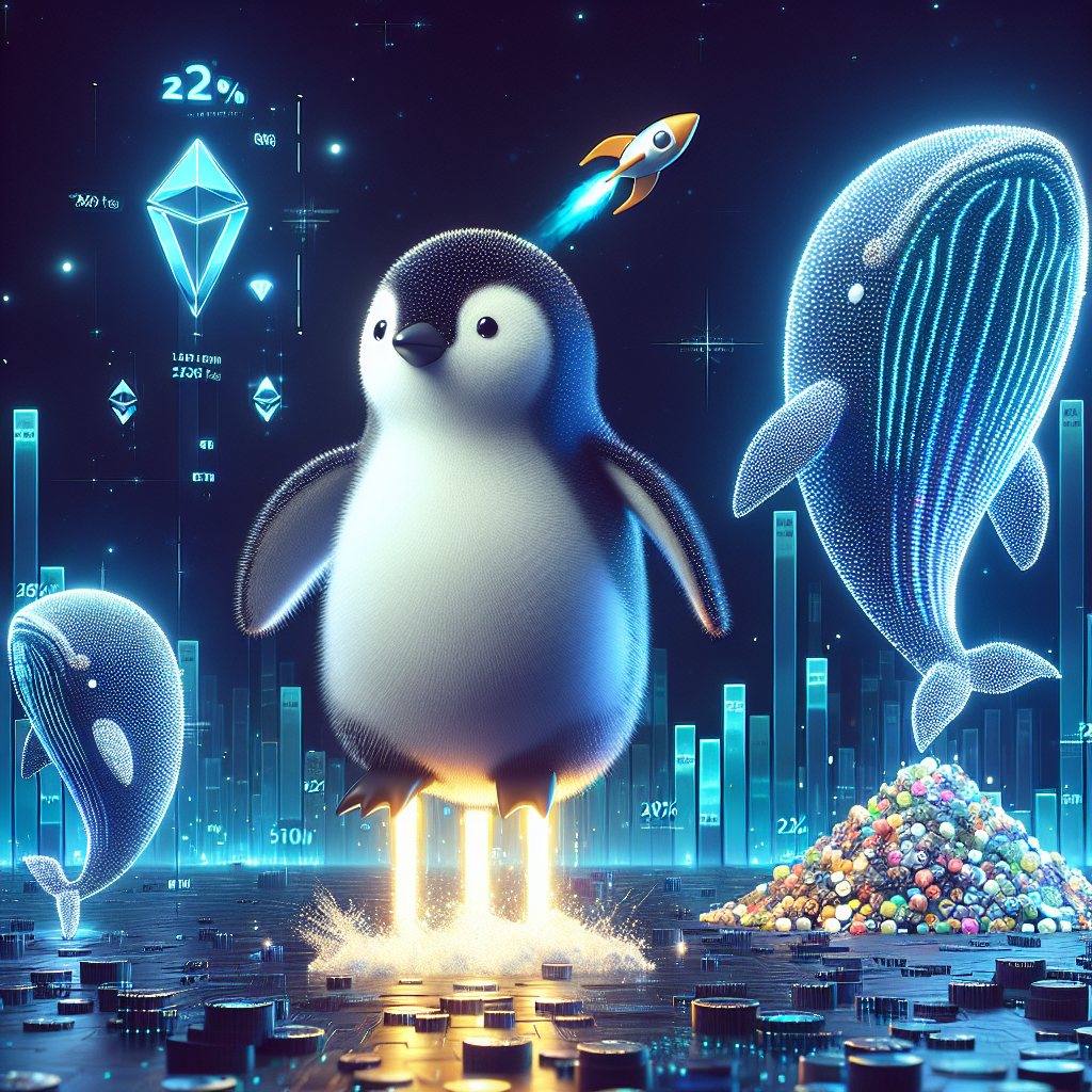 Pudgy Penguins Soar 22% as Whales Accumulate 200M Tokens – ETF Excitement Grows!