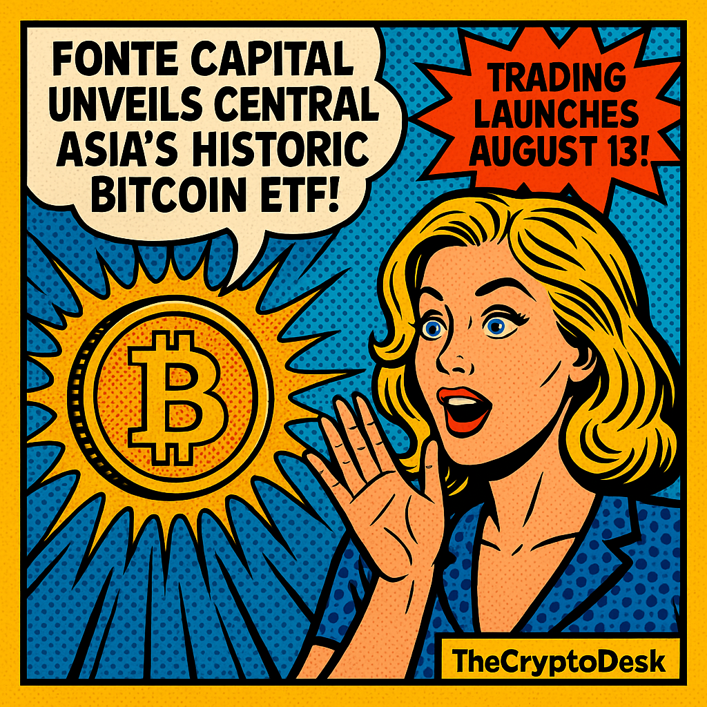 Fonte Capital Unveils Central Asias Historic Bitcoin ETF: Trading Launches August 13!