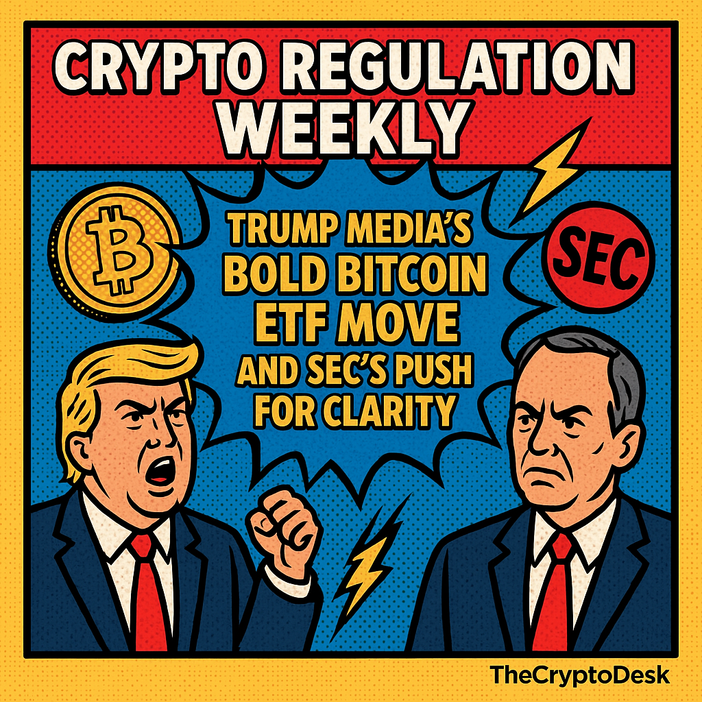 Crypto Regulation Weekly: Trump Medias Bold Bitcoin ETF Move and SECs Push for Clarity