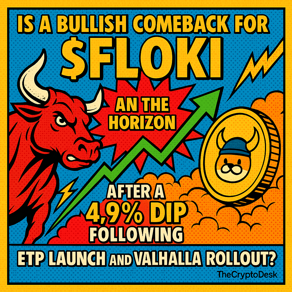 Is a Bullish Comeback for $FLOKI on the Horizon After a 4.9% Dip Following ETP Launch and Valhalla Rollout?