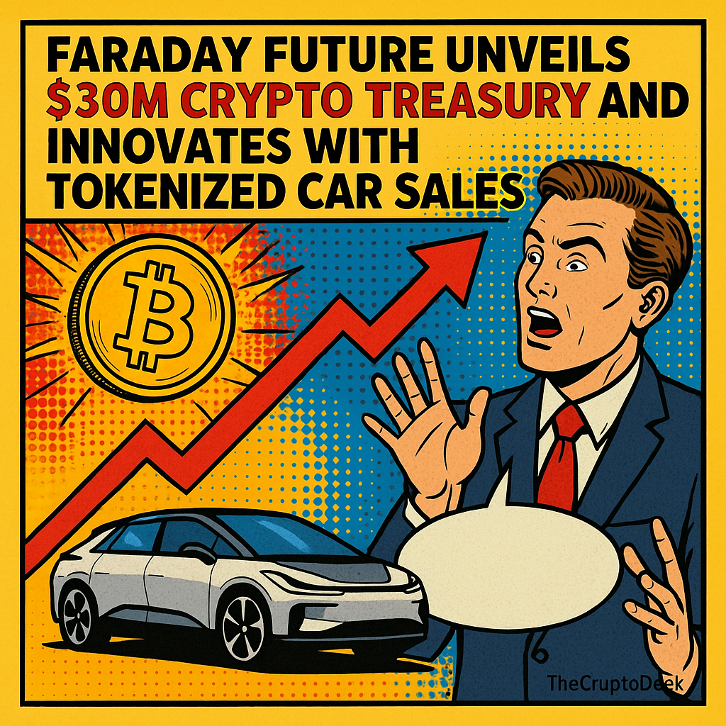 Faraday Future Unveils $30M Crypto Treasury and Innovates with Tokenized Car Sales