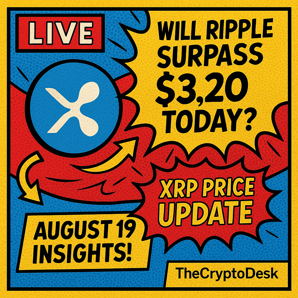 🔴 Live XRP Price Update: Will Ripple Surpass $3.20 Today? August 19 Insights!