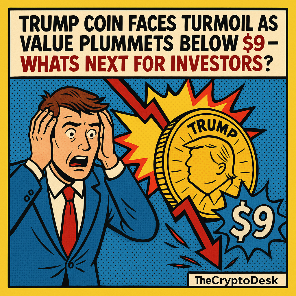 Trump Coin Faces Turmoil as Value Plummets Below $9 – Whats Next for Investors?