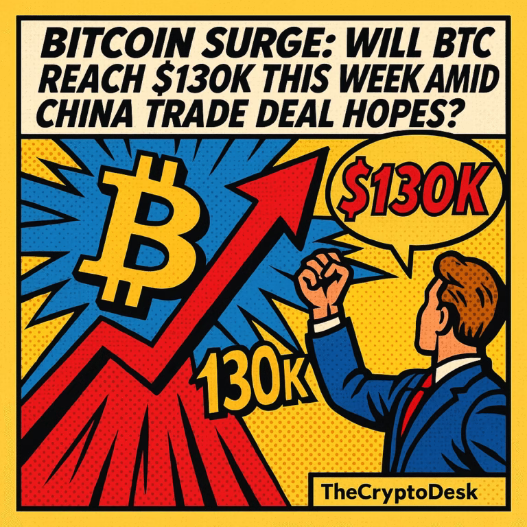 Bitcoin Surge: Will BTC Reach $130K This Week Amid China Trade Deal Hopes?