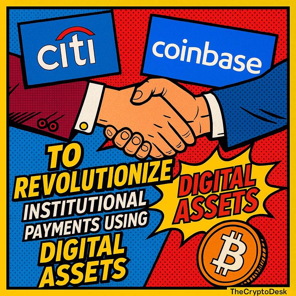 Citi Partners with Coinbase to Revolutionize Institutional Payments Using Digital Assets Citi Partners with Coinbase to Revolutionize Institutional Payments Using Digital Assets