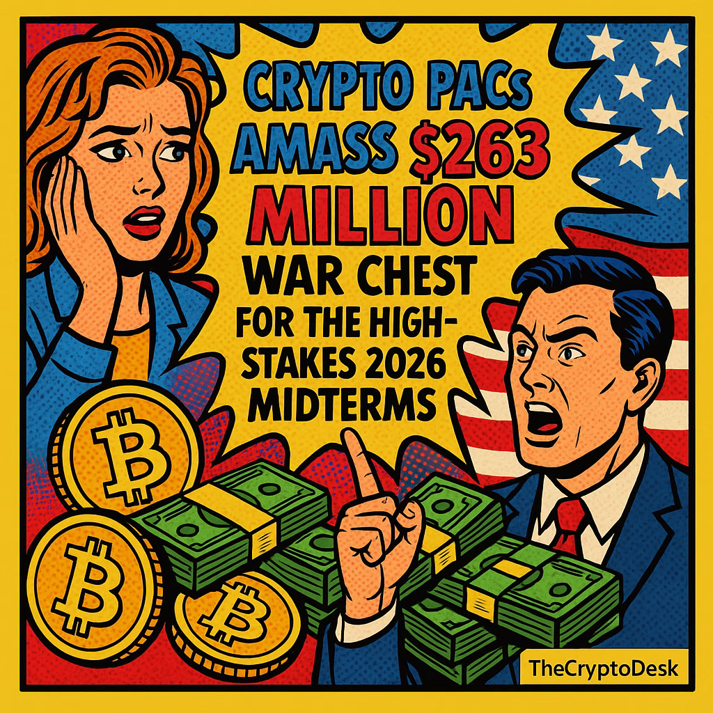Crypto PACs Amass $263 Million War Chest for the High-Stakes 2026 Midterms