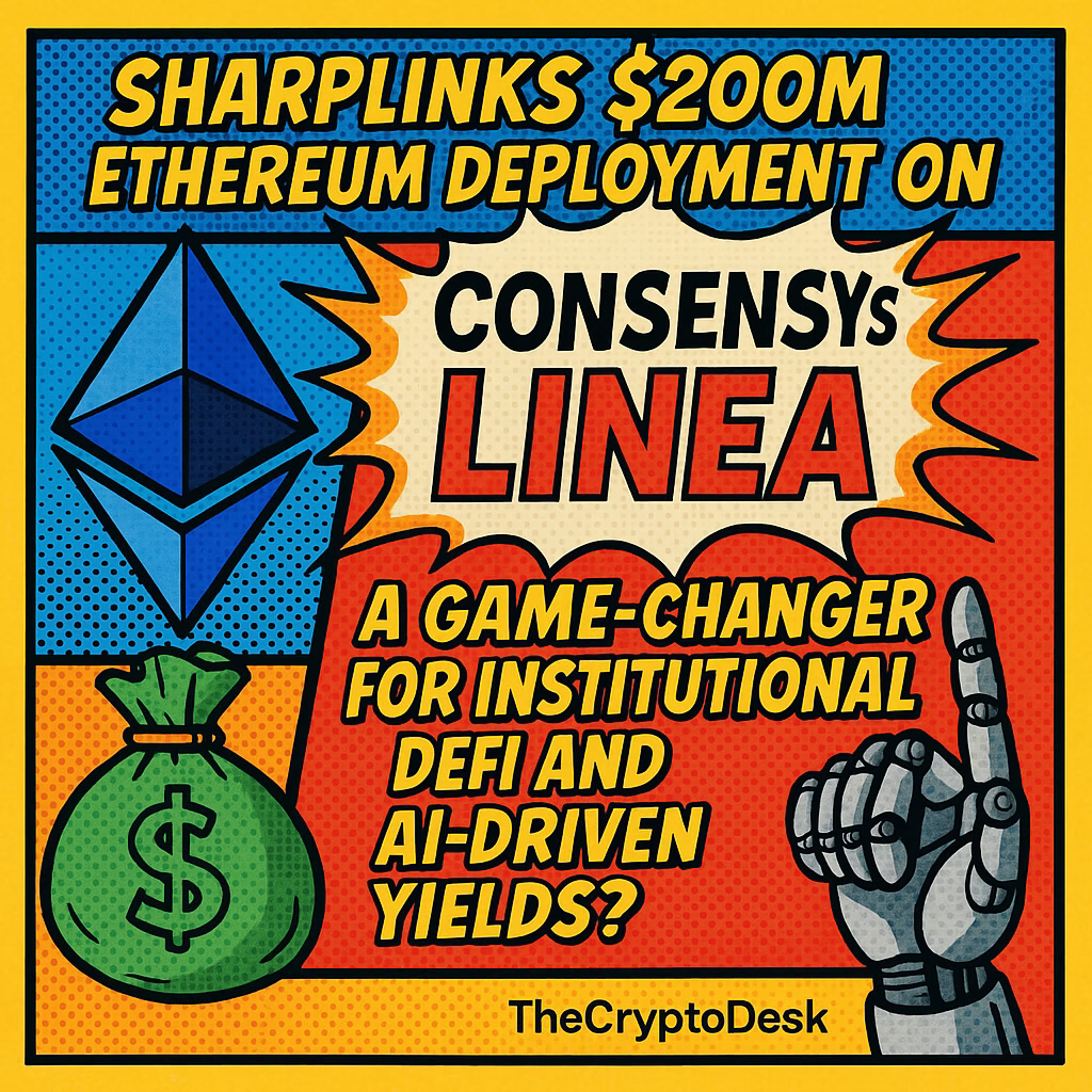 SharpLinks $200M Ethereum Deployment on ConsenSys Linea: A Game-Changer for Institutional DeFi and AI-Driven Yields? SharpLinks $200M Ethereum Deployment on ConsenSys Linea: A Game-Changer for Institutional DeFi and AI-Driven Yields?