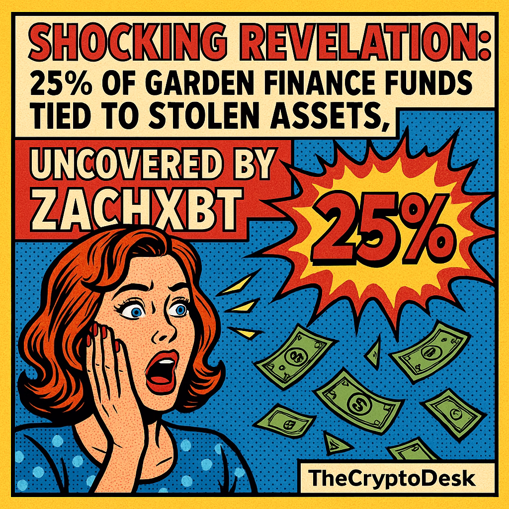Shocking Revelation: 25% of Garden Finance Funds Tied to Stolen Assets, Uncovered by ZachXBT