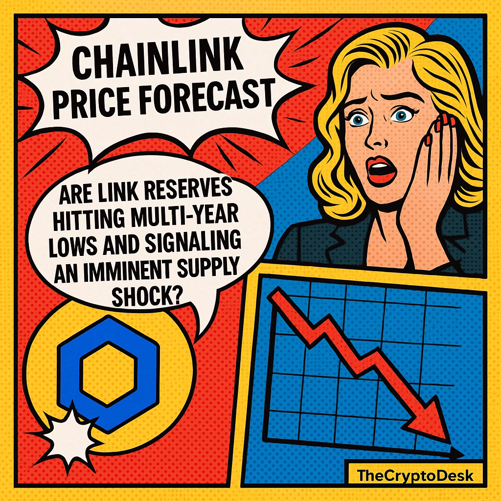 Chainlink Price Forecast: Are LINK Reserves Hitting Multi-Year Lows and Signaling an Imminent Supply Shock? Chainlink Price Forecast: Are LINK Reserves Hitting Multi-Year Lows and Signaling an Imminent Supply Shock?