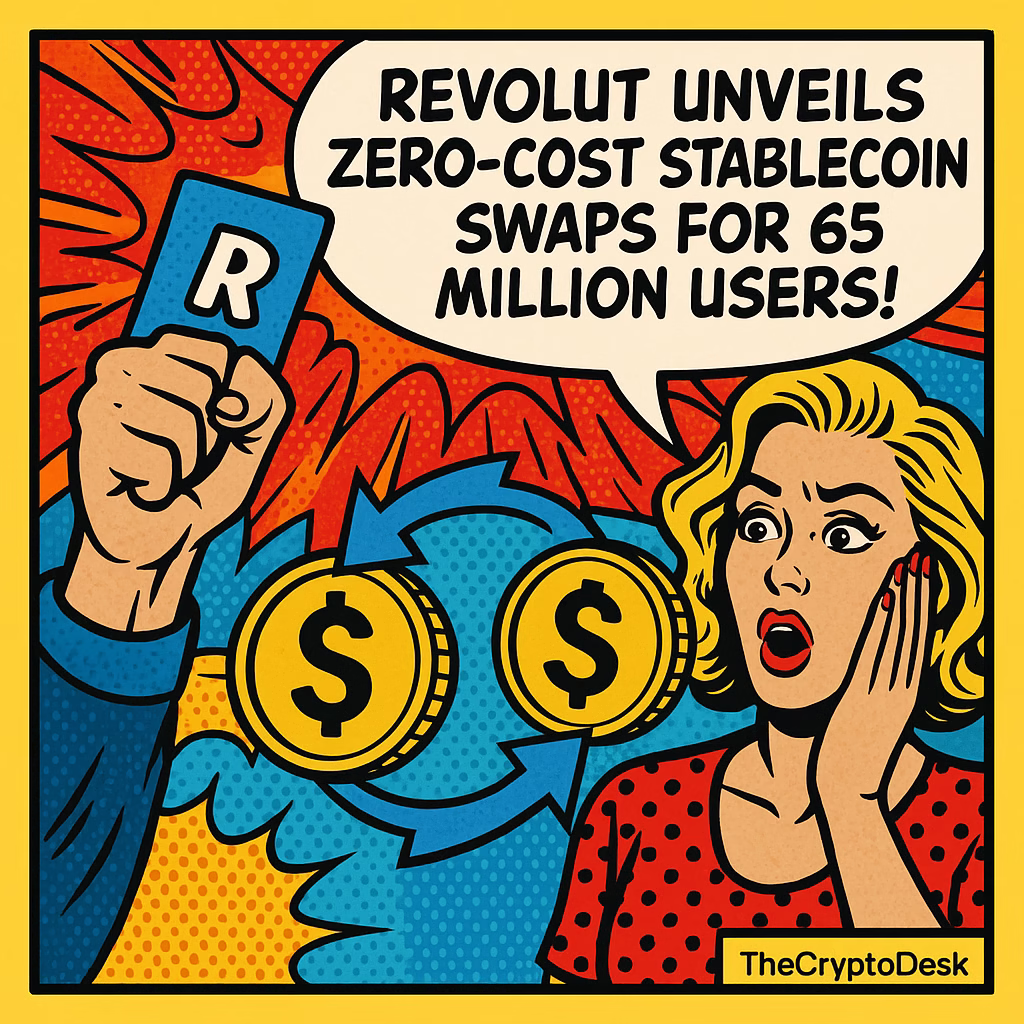 Revolut Unveils Zero-Cost Stablecoin Swaps for 65 Million Users!