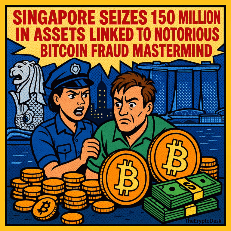 Singapore Seizes $150 Million in Assets Linked to Notorious Bitcoin Fraud Mastermind