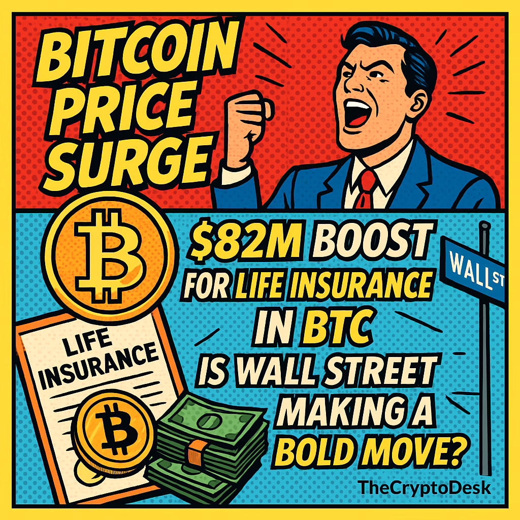 Bitcoin Price Surge: $82M Boost for Life Insurance in BTC – Is Wall Street Making a Bold Move?