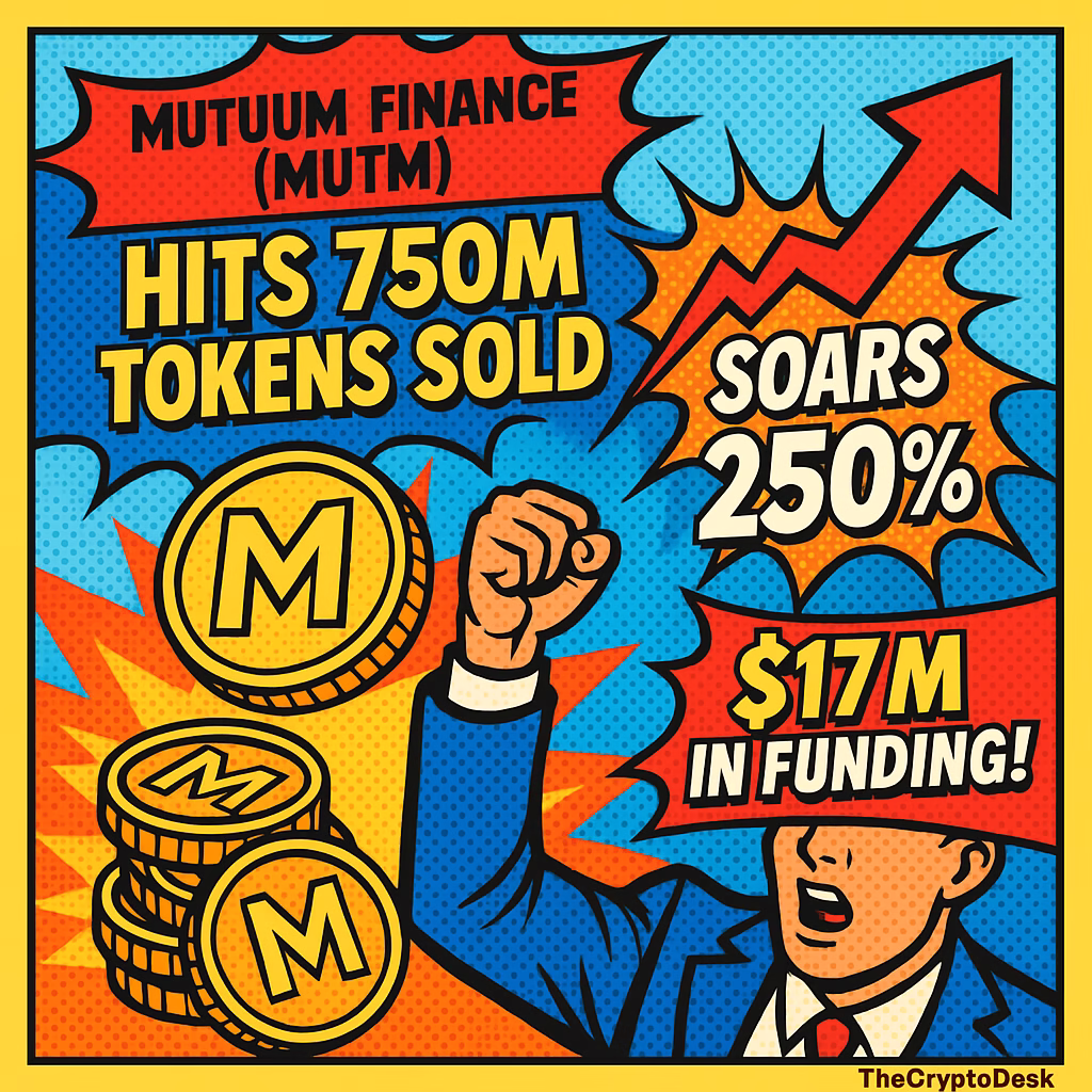 Mutuum Finance (MUTM) Hits 750M Tokens Sold and Soars 250% After Securing $17M in Funding!