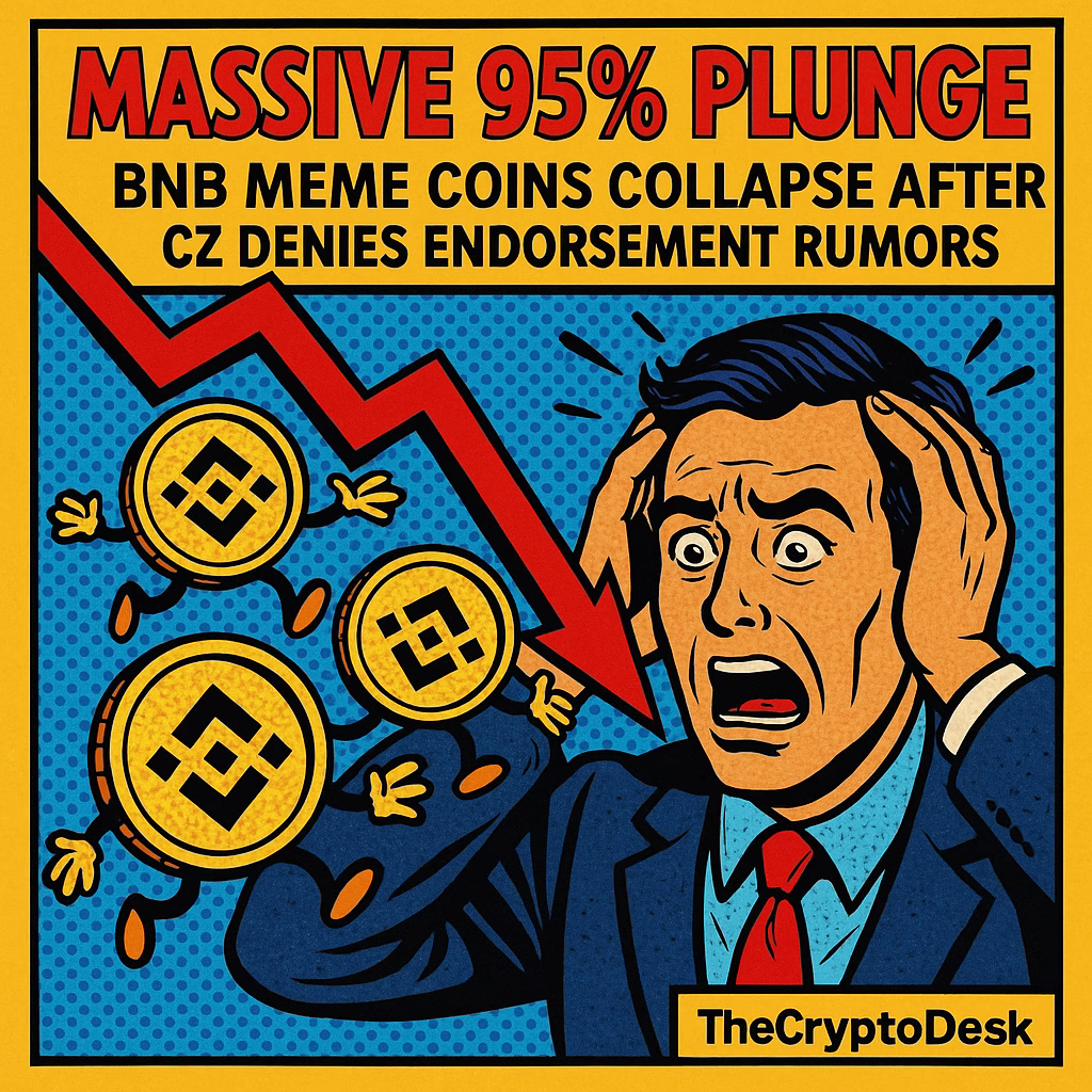 Massive 95% Plunge: BNB Meme Coins Collapse After CZ Denies Endorsement Rumors