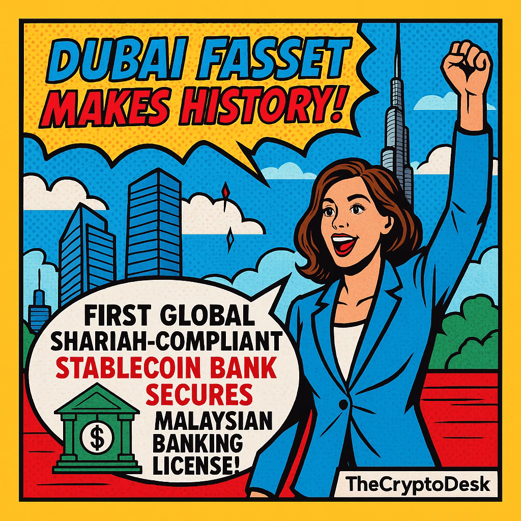 Dubai Fasset Makes History: First Global Shariah-Compliant Stablecoin Bank Secures Malaysian Banking License!