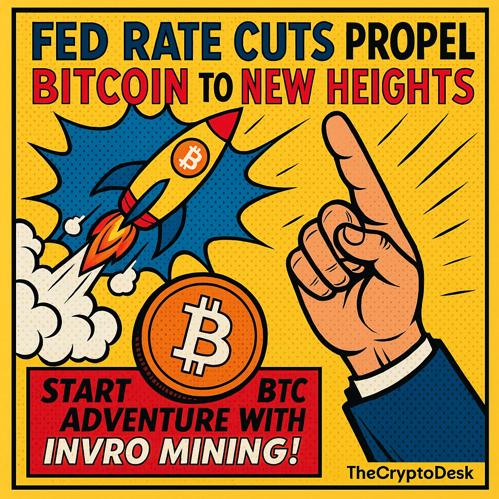 Fed Rate Cuts Propel Bitcoin to New Heights — Start Your BTC Adventure with Invro Mining!