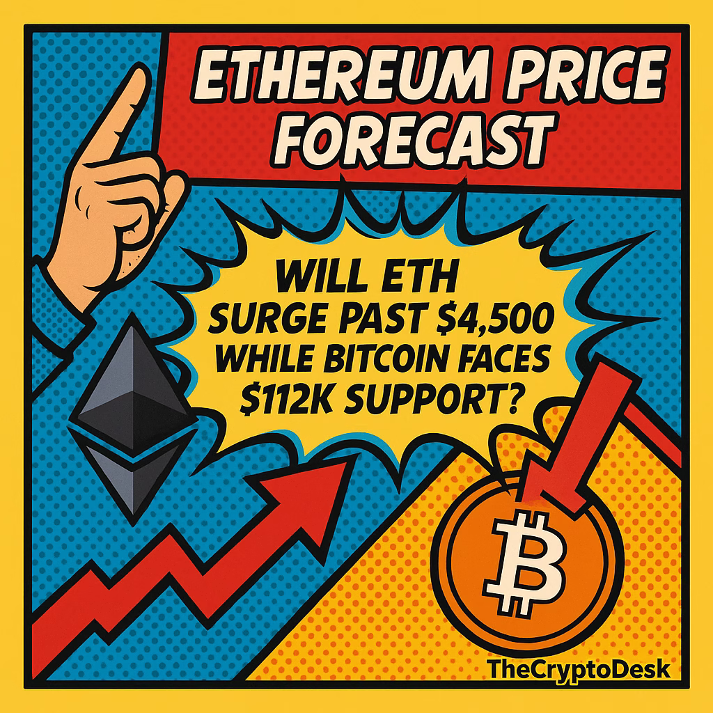Ethereum Price Forecast: Will ETH Surge Past $4,500 While Bitcoin Faces $112K Support?