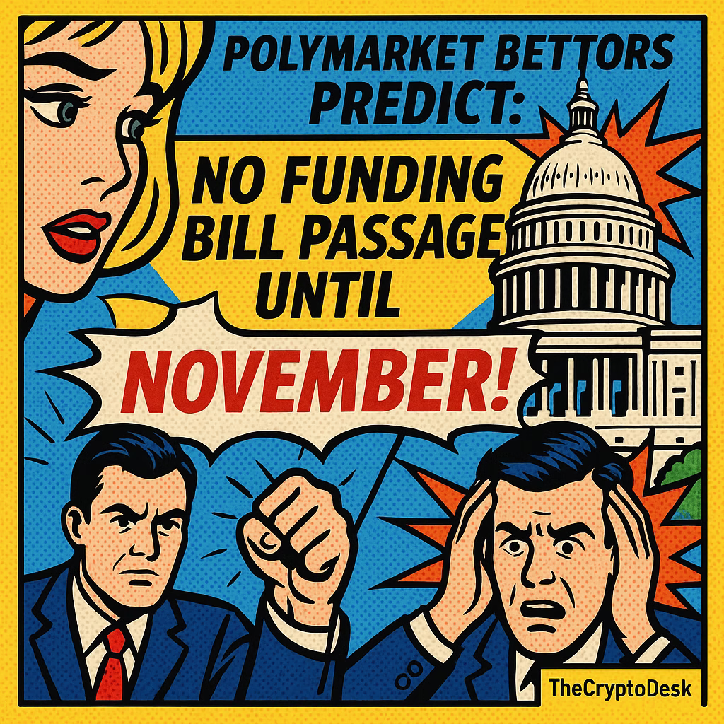 Polymarket Bettors Predict: No Funding Bill Passage Until November!