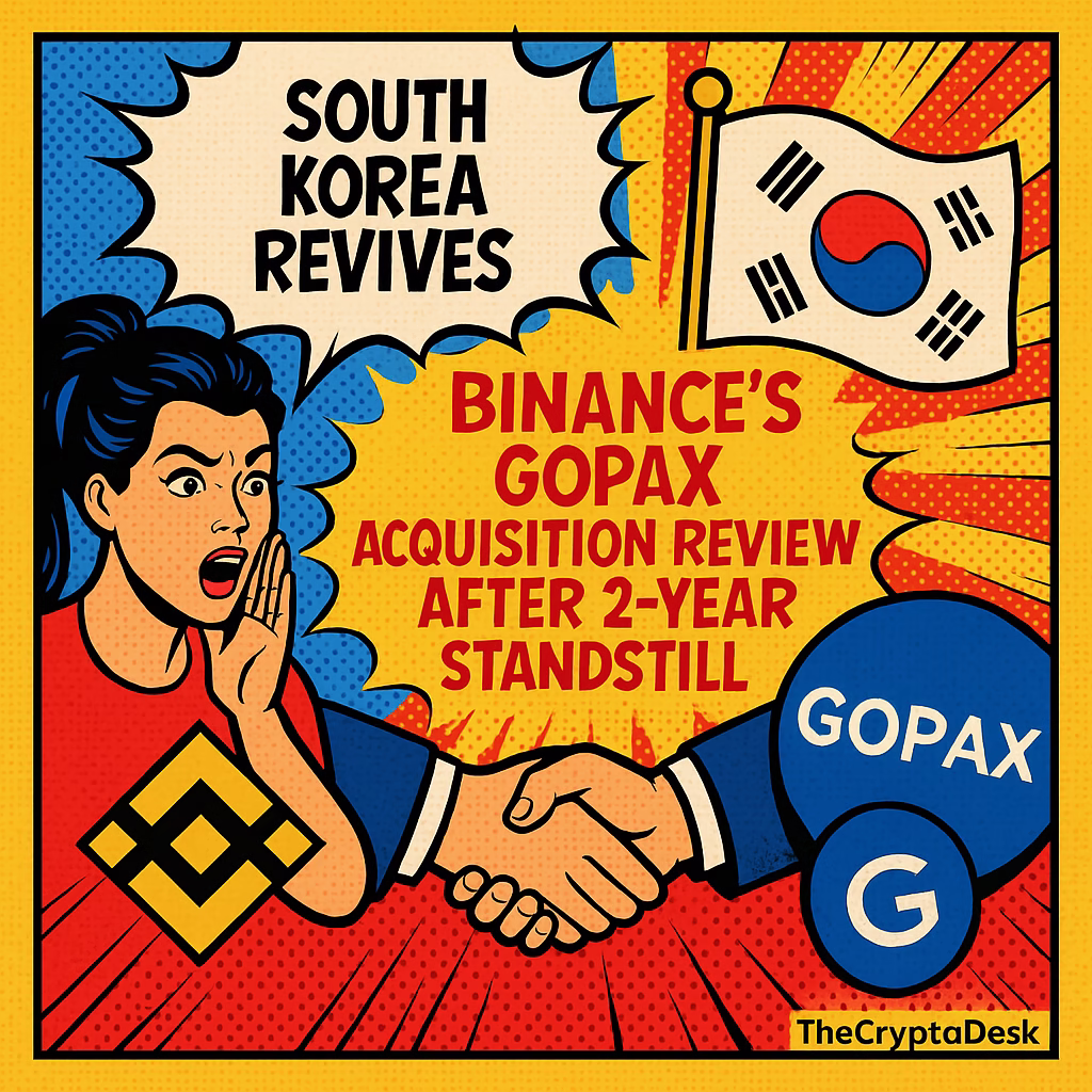 South Korea Revives Binances Gopax Acquisition Review After 2-Year Standstill