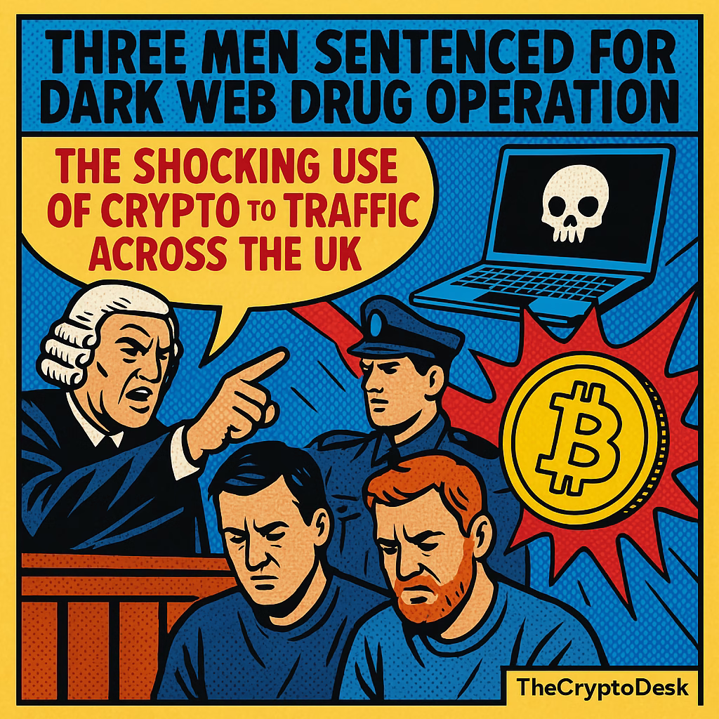Three Men Sentenced for Dark Web Drug Operation: The Shocking Use of Crypto to Traffic Across the UK