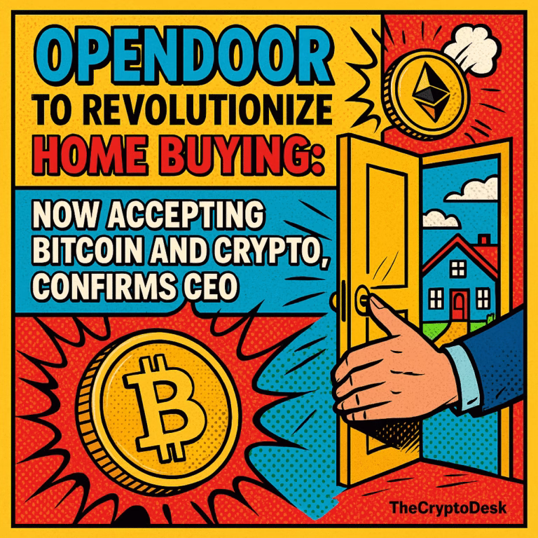 Opendoor to Revolutionize Home Buying: Now Accepting Bitcoin and Crypto, Confirms CEO