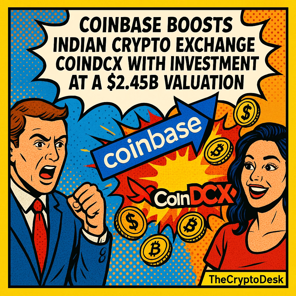 Coinbase Boosts Indian Crypto Exchange CoinDCX with Investment at a $2.45B Valuation