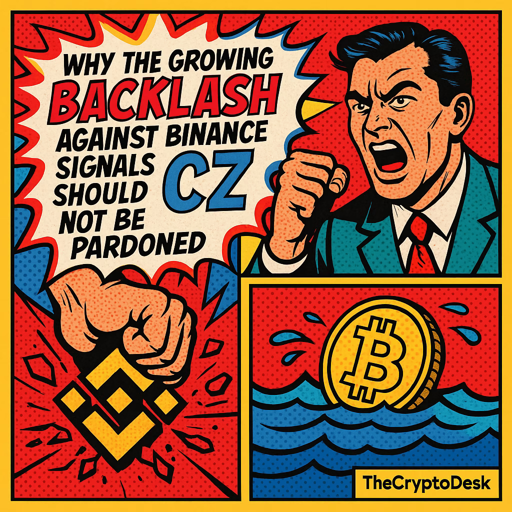 Why the Growing Backlash Against Binance Signals CZ Should Not Be Pardoned