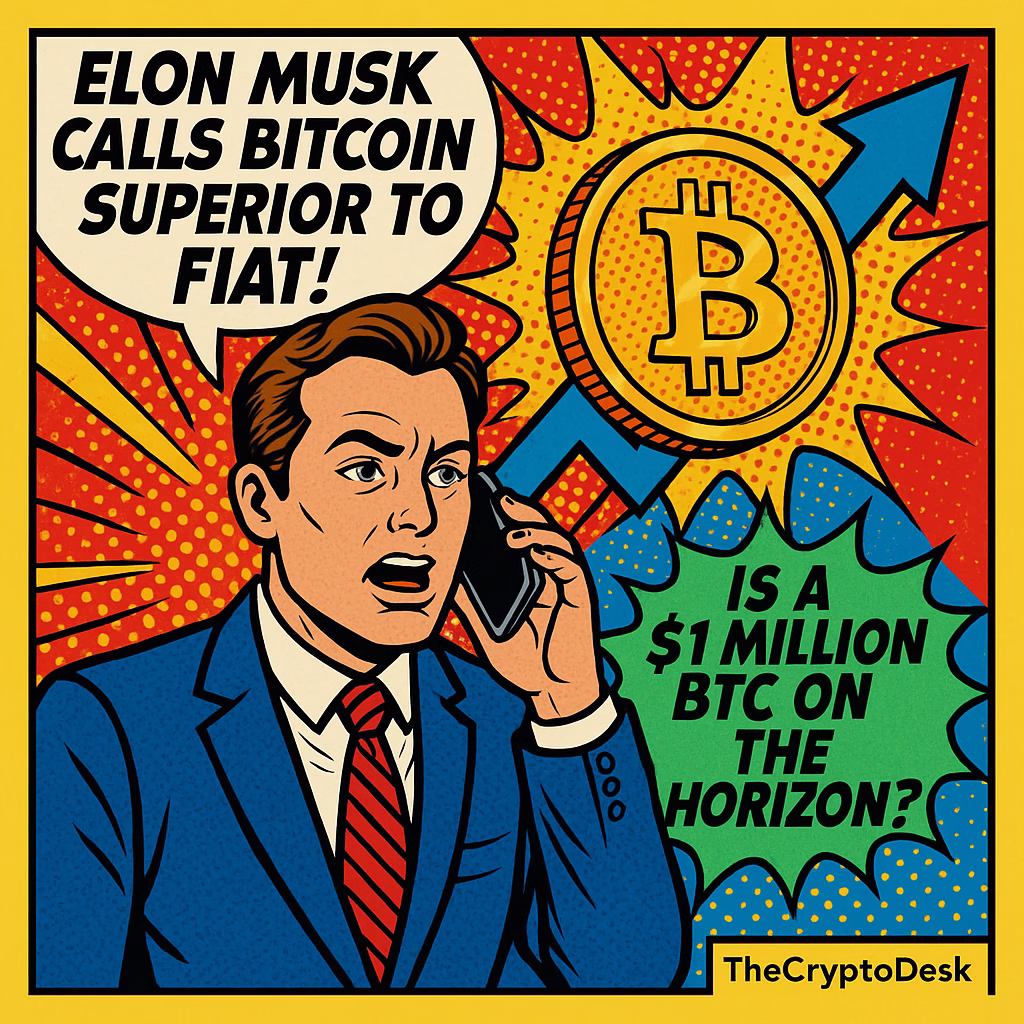 Elon Musk Calls Bitcoin Superior to Fiat: Is a $1 Million BTC on the Horizon?