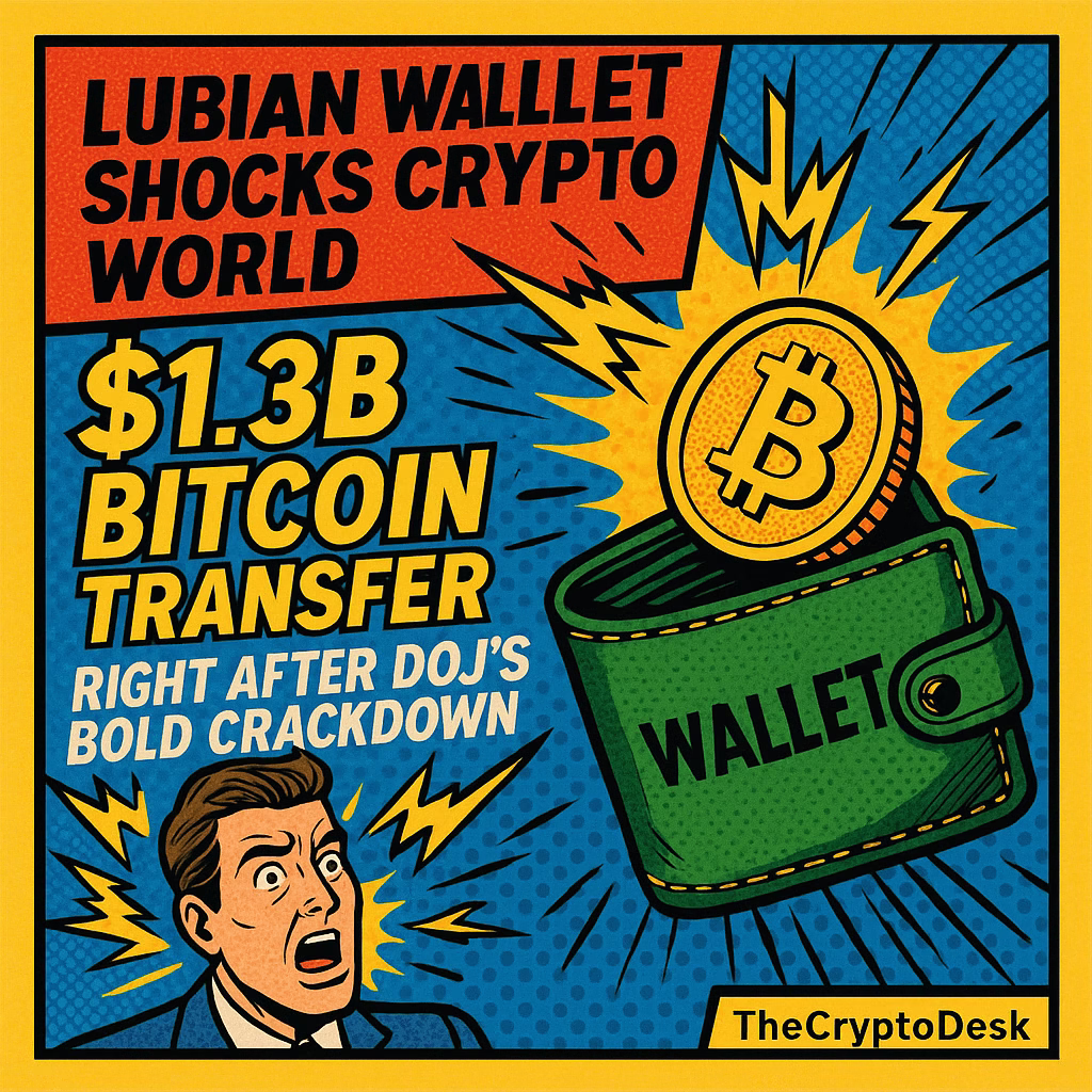 LuBian Wallet Shocks Crypto World with $1.3B Bitcoin Transfer Right After DOJs Bold Crackdown