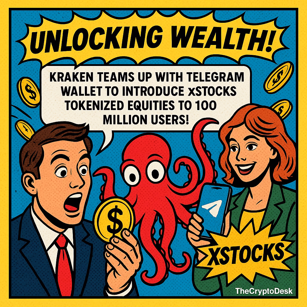 Unlocking Wealth: Kraken Teams Up with Telegram Wallet to Introduce xStocks Tokenized Equities to 100 Million Users!