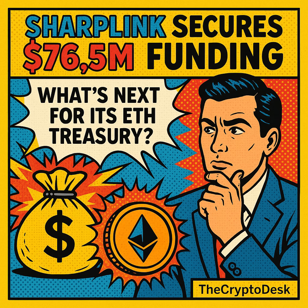 SharpLink Secures $76.5M Funding: Whats Next for Its ETH Treasury?