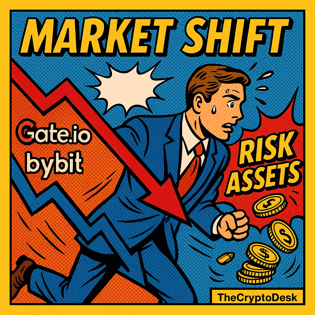 Market Shift: Gate.io and Bybit Data Show Traders Stepping Away from Risk Assets
