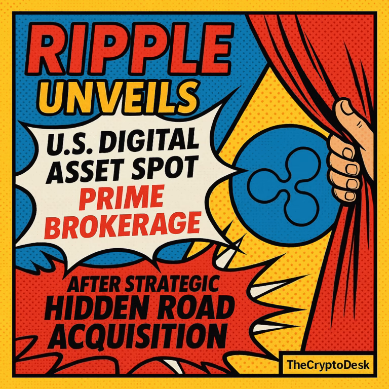 Ripple Unveils U.S. Digital Asset Spot Prime Brokerage After Strategic Hidden Road Acquisition