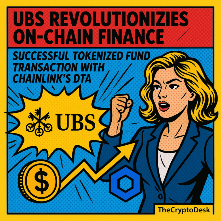 UBS Revolutionizes On-Chain Finance: Successful Tokenized Fund Transaction with Chainlinks DTA