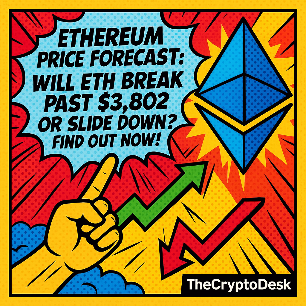 Ethereum Price Forecast: Will ETH Break Past $3,802 or Slide Down? Find Out Now!
