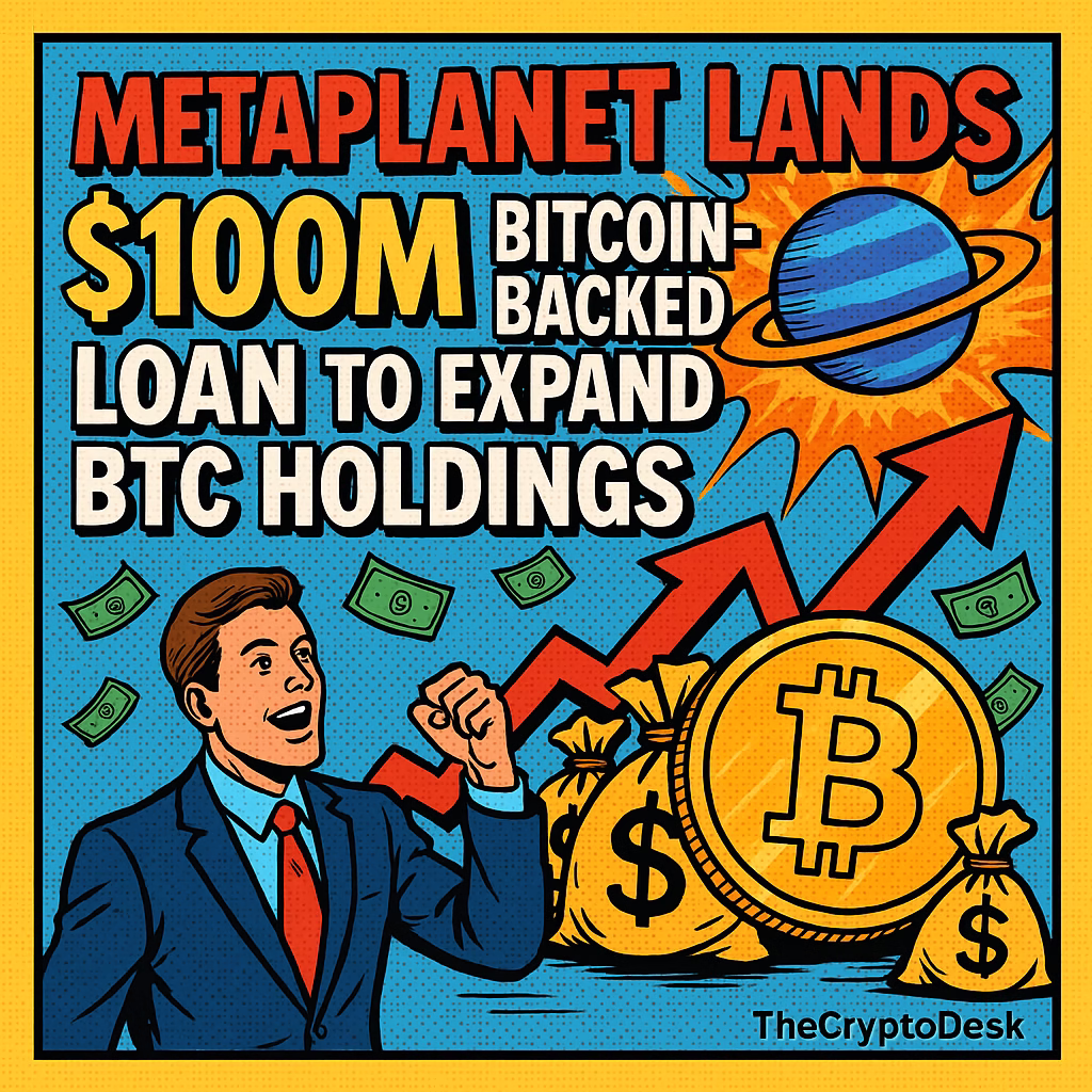 MetaPlanet Lands $100M Bitcoin-Backed Loan to Expand BTC Holdings