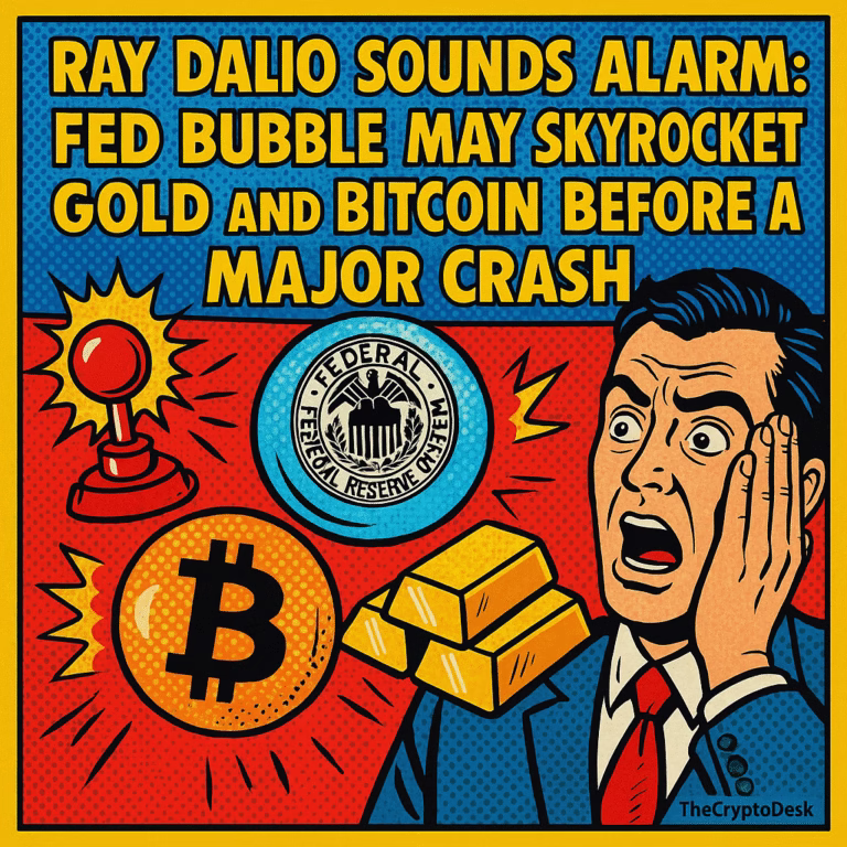 Ray Dalio Sounds Alarm: Fed Bubble May Skyrocket Gold and Bitcoin Before A Major Crash