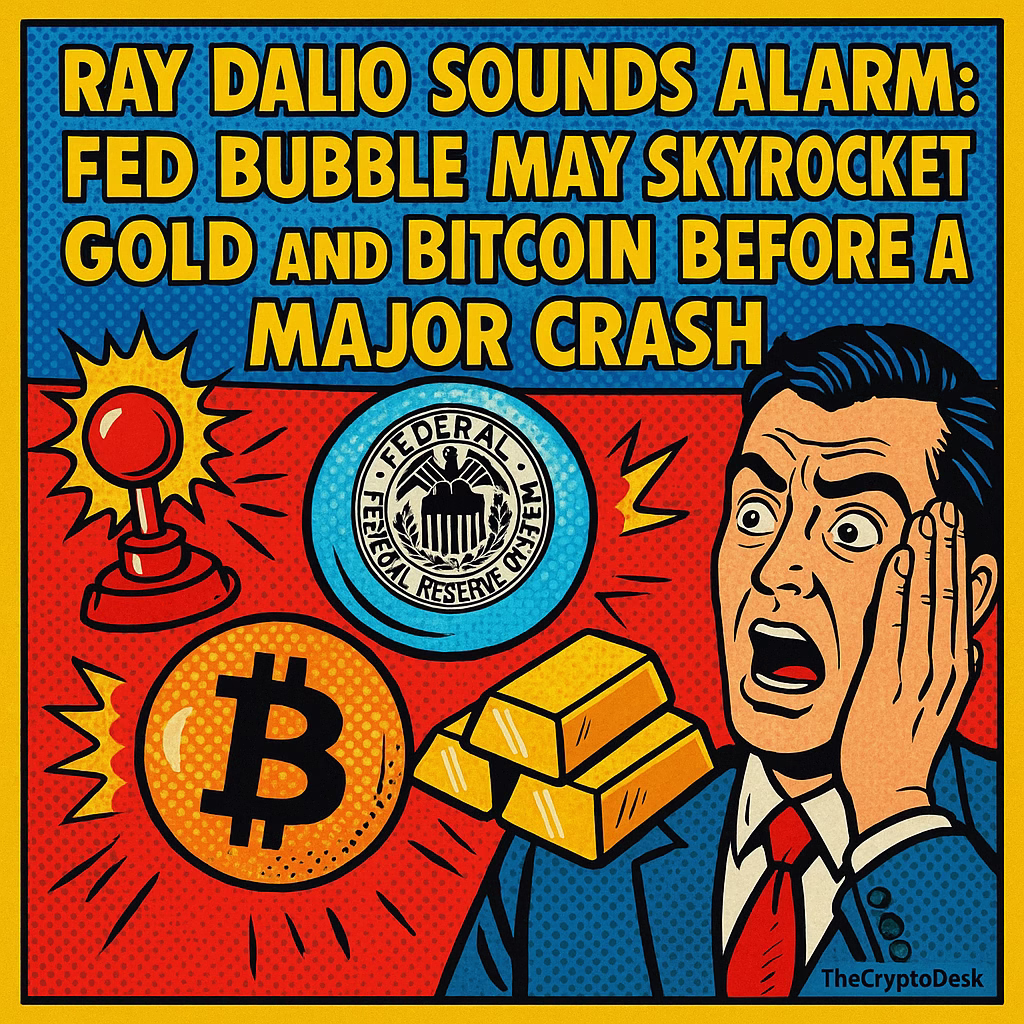 Ray Dalio Sounds Alarm: Fed Bubble May Skyrocket Gold and Bitcoin Before A Major Crash