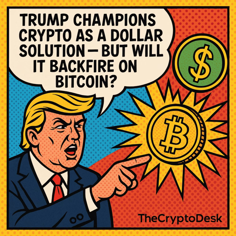 Trump Champions Crypto as a Dollar Solution – But Will It Backfire on Bitcoin?