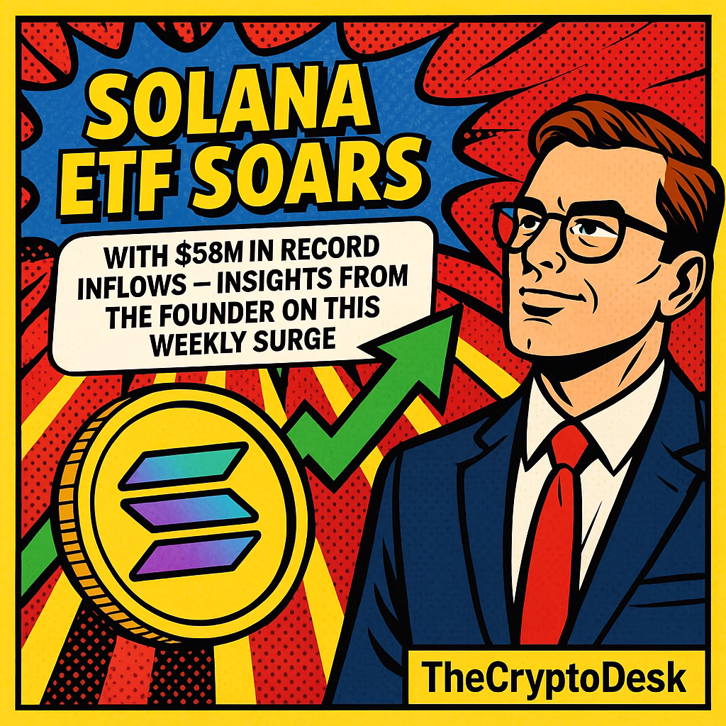 Solana ETF Soars with $58M in Record Inflows – Insights from the Founder on This Weekly Surge