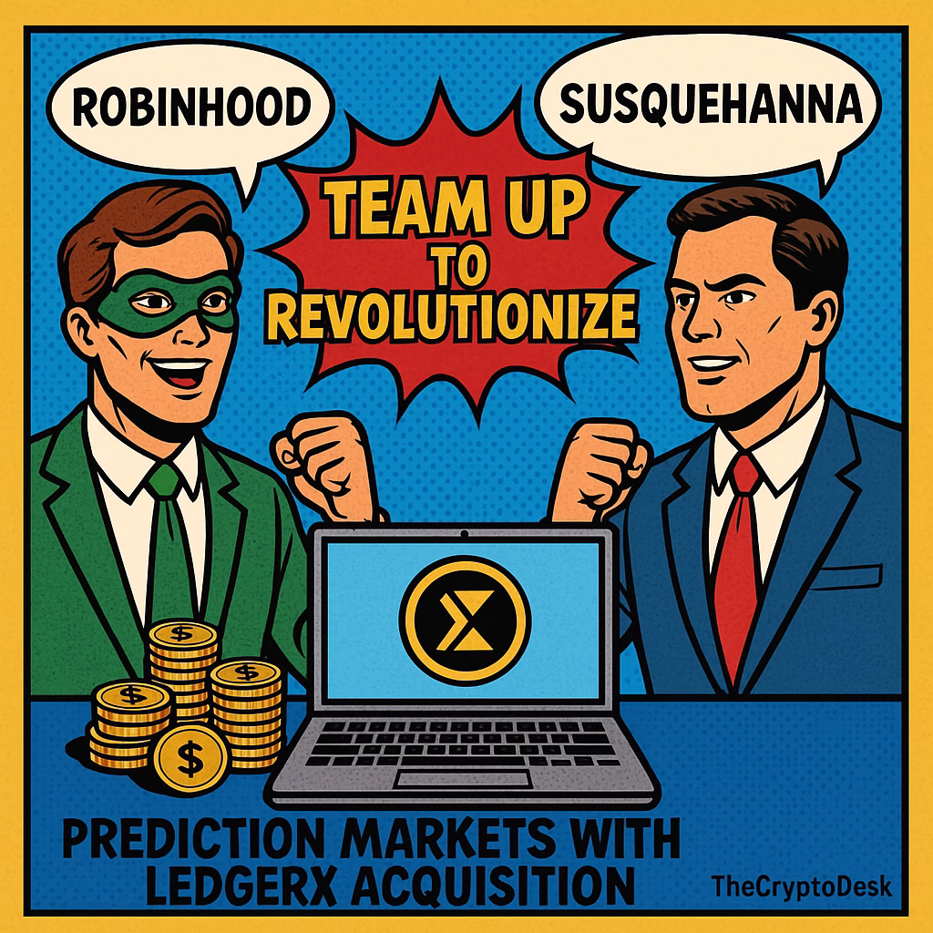 Robinhood and Susquehanna Team Up to Revolutionize Prediction Markets with LedgerX Acquisition Robinhood and Susquehanna Team Up to Revolutionize Prediction Markets with LedgerX Acquisition