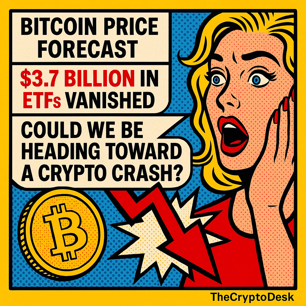 Bitcoin Price Forecast: $3.7 Billion in ETFs Vanished – Could We Be Heading Toward a Crypto Crash? Bitcoin Price Forecast: $3.7 Billion in ETFs Vanished – Could We Be Heading Toward a Crypto Crash?