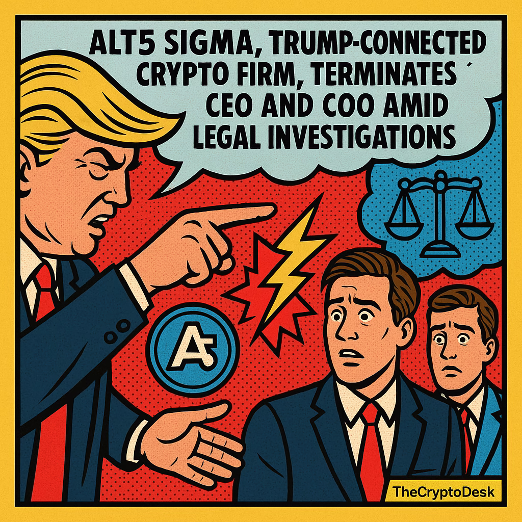 Alt5 Sigma, Trump-Connected Crypto Firm, Terminates CEO and COO Amid Legal Investigations