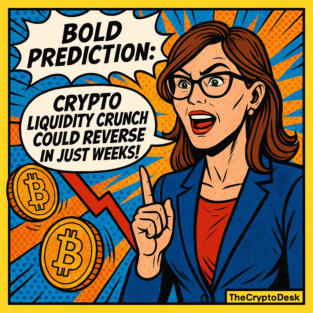 Cathie Woods Bold Prediction: Crypto Liquidity Crunch Could Reverse in Just Weeks! Cathie Woods Bold Prediction: Crypto Liquidity Crunch Could Reverse in Just Weeks!