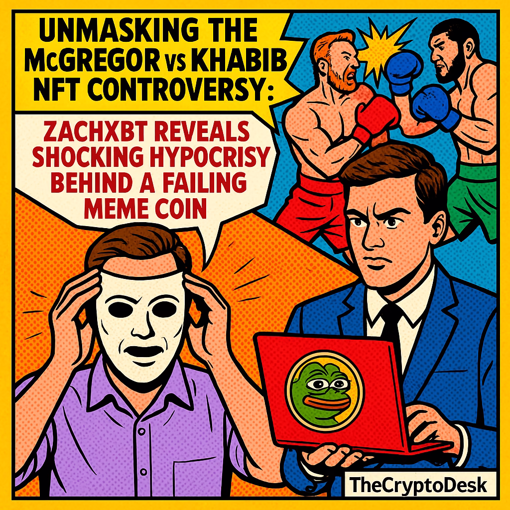 Unmasking the McGregor vs Khabib NFT Controversy: ZachXBT Reveals Shocking Hypocrisy Behind a Failing Meme Coin Unmasking the McGregor vs Khabib NFT Controversy: ZachXBT Reveals Shocking Hypocrisy Behind a Failing Meme Coin