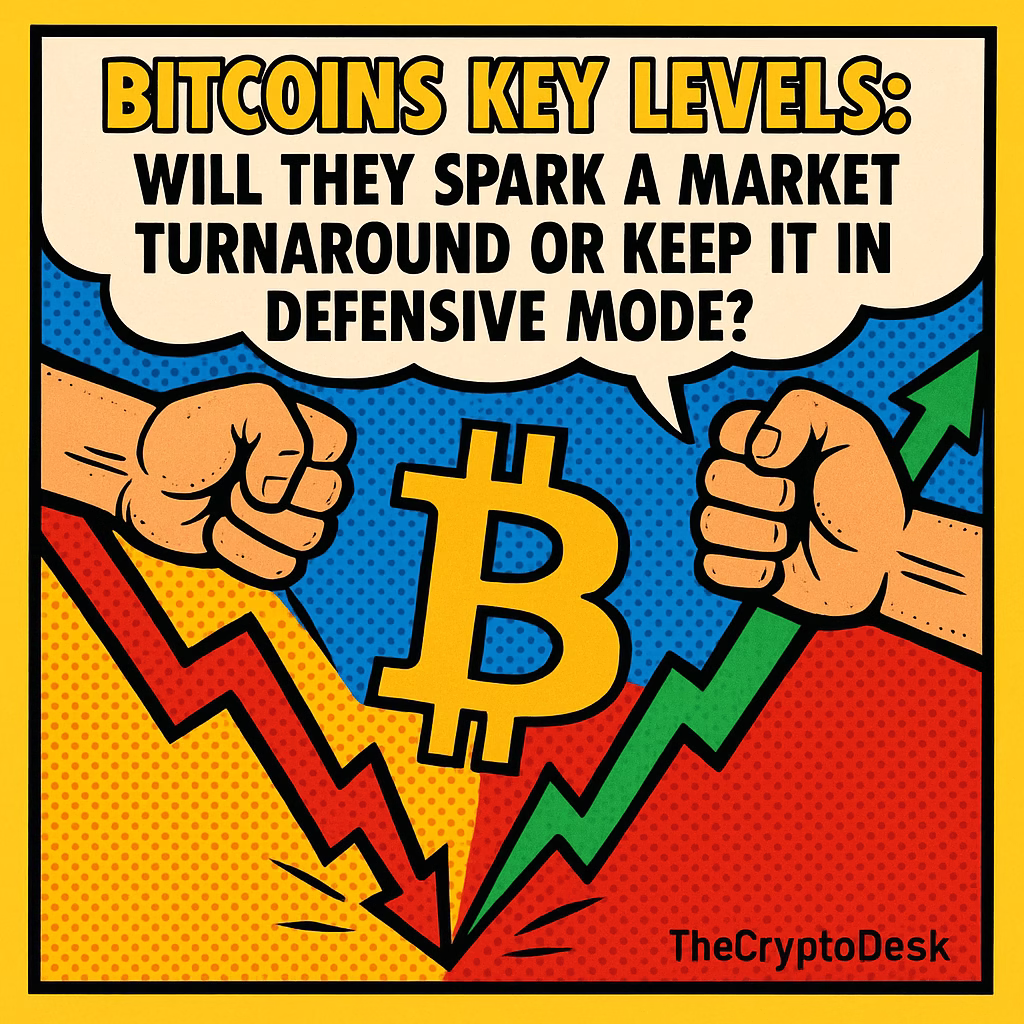 Bitcoins Key Levels: Will They Spark a Market Turnaround or Keep It in Defensive Mode? Bitcoins Key Levels: Will They Spark a Market Turnaround or Keep It in Defensive Mode?