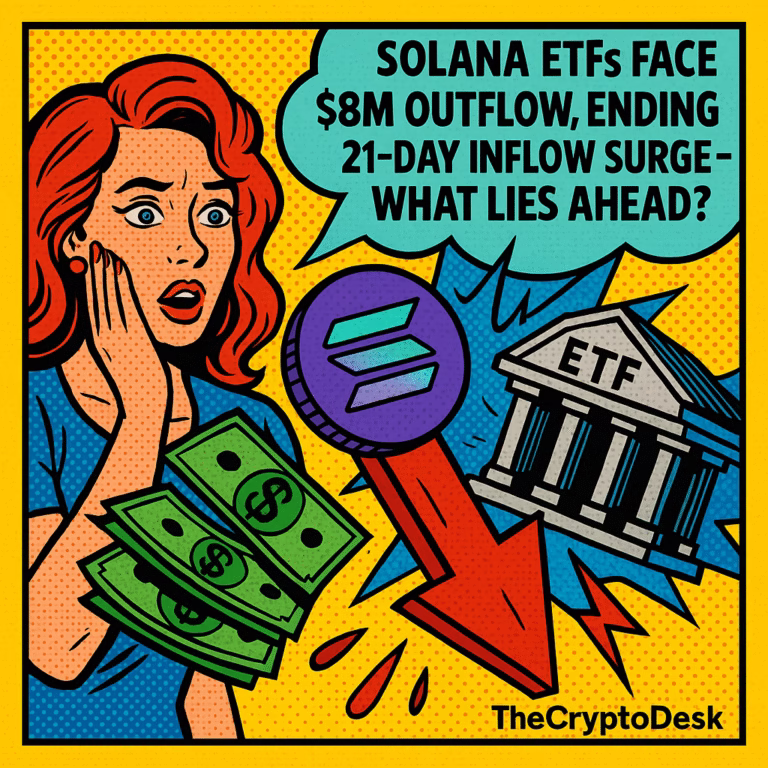Solana ETFs Face $8M Outflow, Ending 21-Day Inflow Surge – What Lies Ahead?