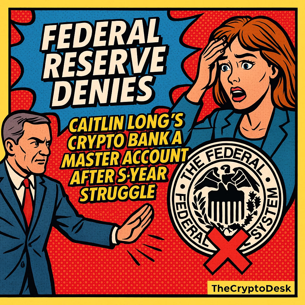 Federal Reserve Denies Caitlin Longs Crypto Bank a Master Account After 5-Year Struggle